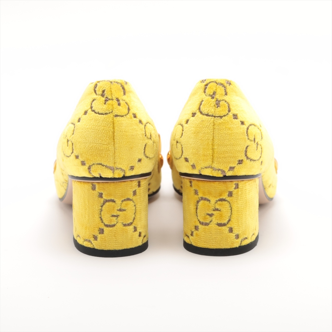Gucci(グッチ)のグッチ  ベロア 36 イエロー レディース パンプス レディースの靴/シューズ(ハイヒール/パンプス)の商品写真