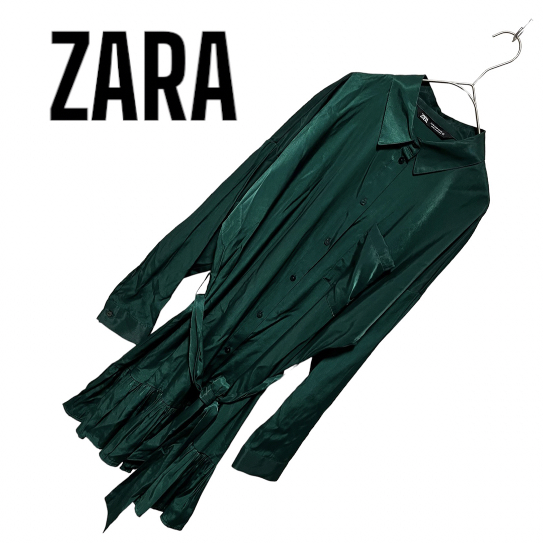 ZARA(ザラ)の676. ZARA フリルチュニック レディースのトップス(チュニック)の商品写真