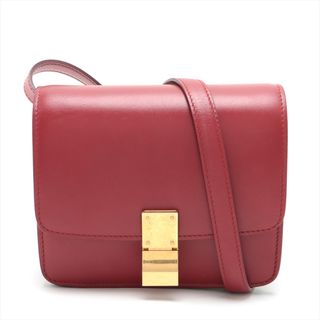 セリーヌ(celine)のセリーヌ クラシックボックス スモール レザー  レッド レディース ショ(ショルダーバッグ)