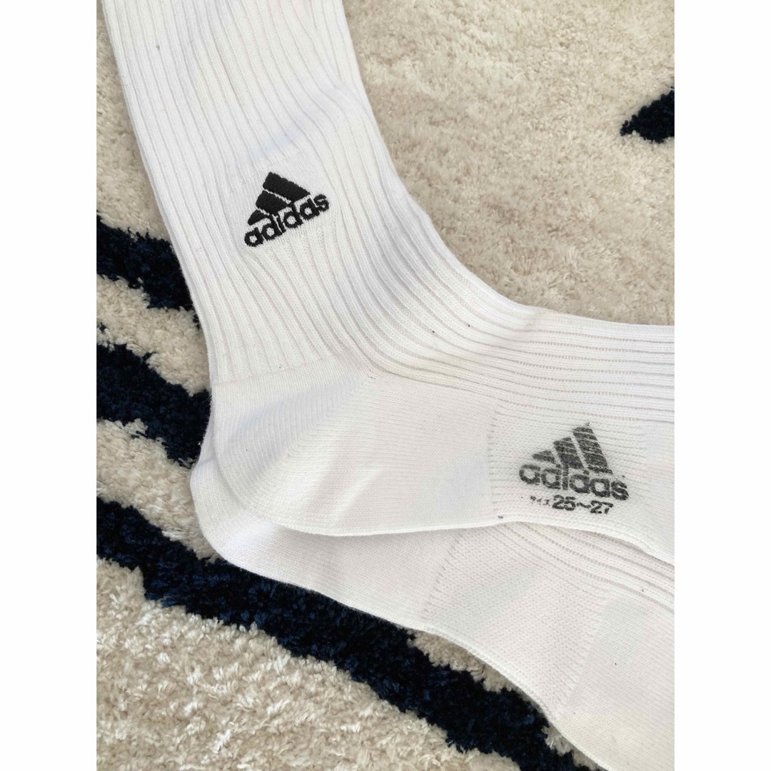 adidas(アディダス)のアディダス⚫︎ソックス⚫︎靴下⚫︎スポーツ⚫︎ロゴ⚫︎25〜27cm メンズのレッグウェア(ソックス)の商品写真