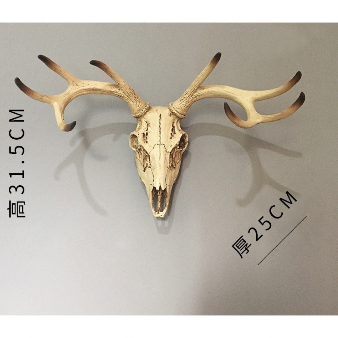 オブジェ 頭蓋骨 頭 ハンティングトロフィー 鹿の通販 by Russel オブジェ 頭蓋骨 頭 ハンティングトロフィー 鹿の通販 by Russel