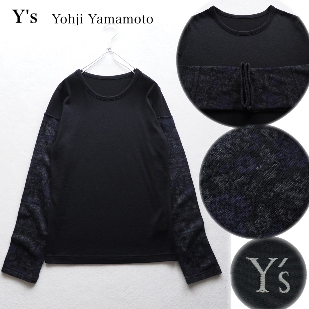 Y's Yohji Yamamoto 2018AW ドッキングニット 異素材切替