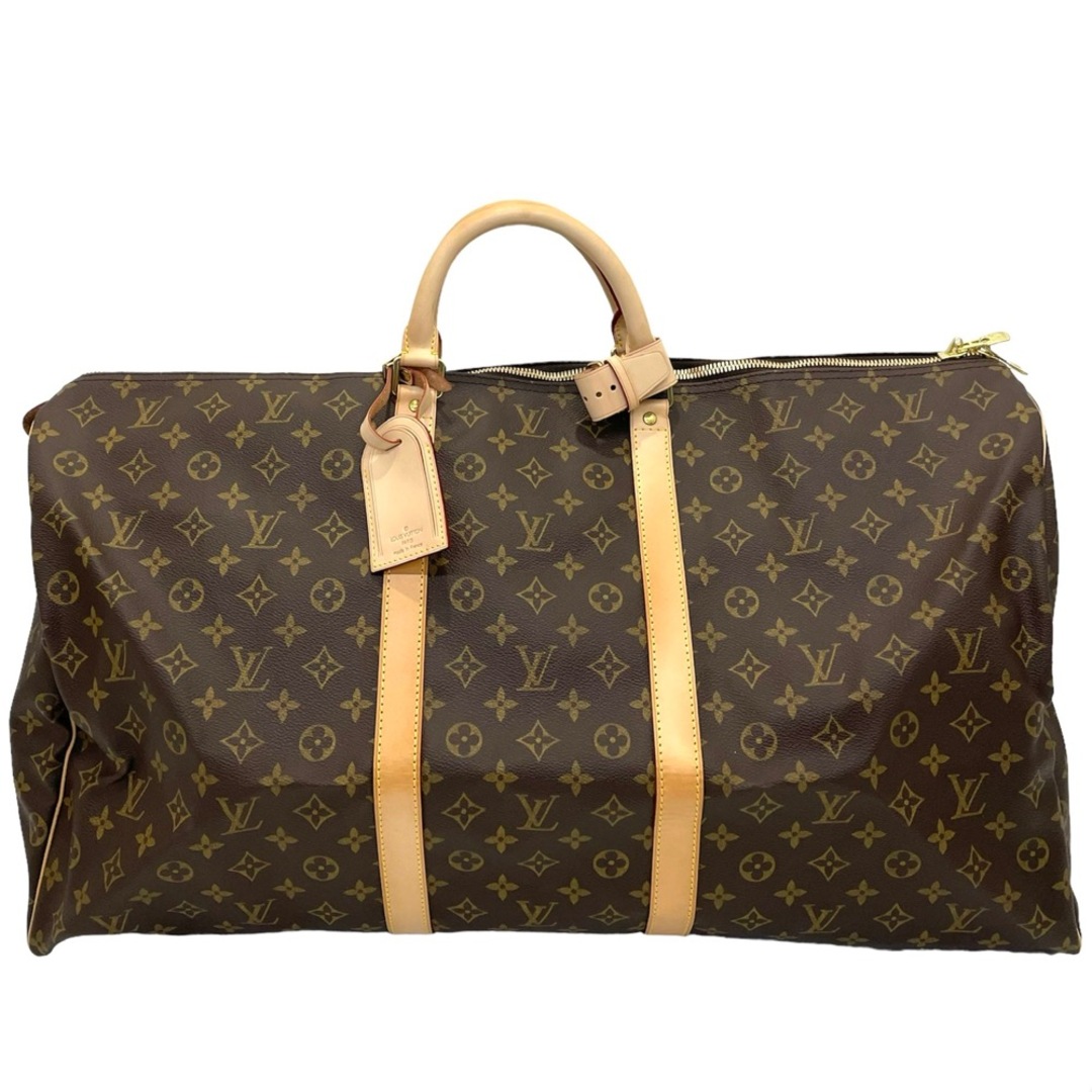 約60cm縦【クーポン配布中】LOUIS VUITTON ルイヴィトン ボストンバッグ モノグラム キーポル60 トラベルバッグ Keepall かばん 鞄 メンズ レディース 男女兼用 M41422    ブラウン 茶 ゴールド金具 ユニセックス【品】