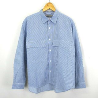 シンプリシテェ(Simplicite)のSIMPLICITE PIUS COOL FIBER 長袖 ストライプシャツ (シャツ)