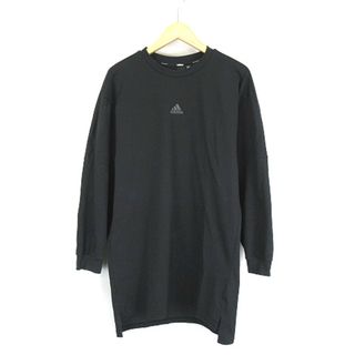 アディダス(adidas)のアディダス  ルーズフィット  チュニック カットソー 長袖 黒 S(チュニック)