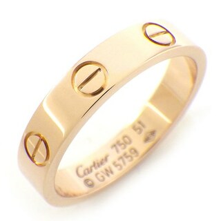カルティエ(Cartier)のカルティエ Cartier リング ミニ ラブ B4085251 K18PG 11号 / #51 【中古】(リング(指輪))