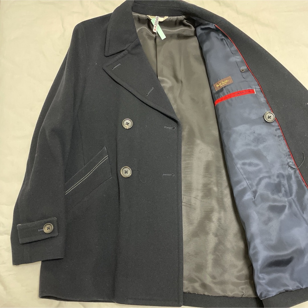 Paul Smith(ポールスミス)の美品　ポールスミス　コート　ジャケット ピーコート コート 紺 メンズのジャケット/アウター(ピーコート)の商品写真