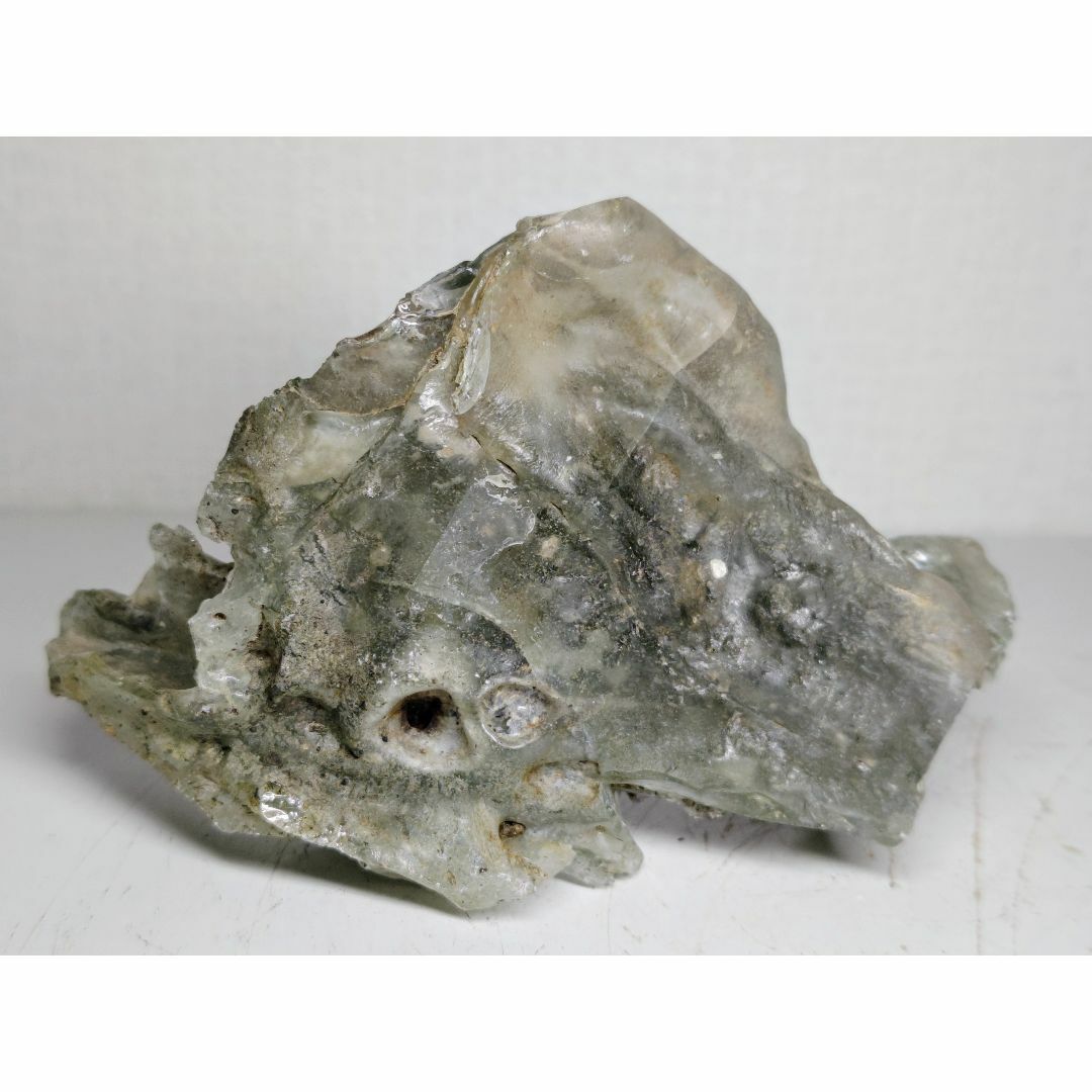 透光 434g オパール 原石 瑪瑙 クォーツ 鉱物 誕生石 鑑賞石 自然石