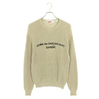 シュプリーム(Supreme)のシュプリーム ×コムデギャルソンシャツ COMME des GARCONS SHIRT  18AW  COMME des GARCONS SHIRT Sweater ロゴニット メンズ S(ニット/セーター)