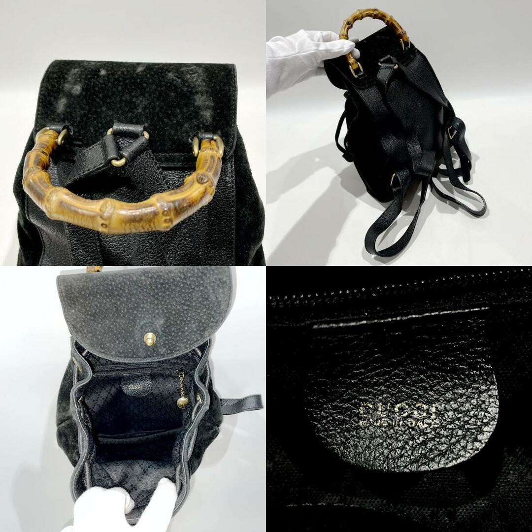 Gucci(グッチ)のGUCCI バンブー ミニ 003.3444.0030 ヴィンテージ リュック・デイパック スエード レザー レディースのバッグ(リュック/バックパック)の商品写真