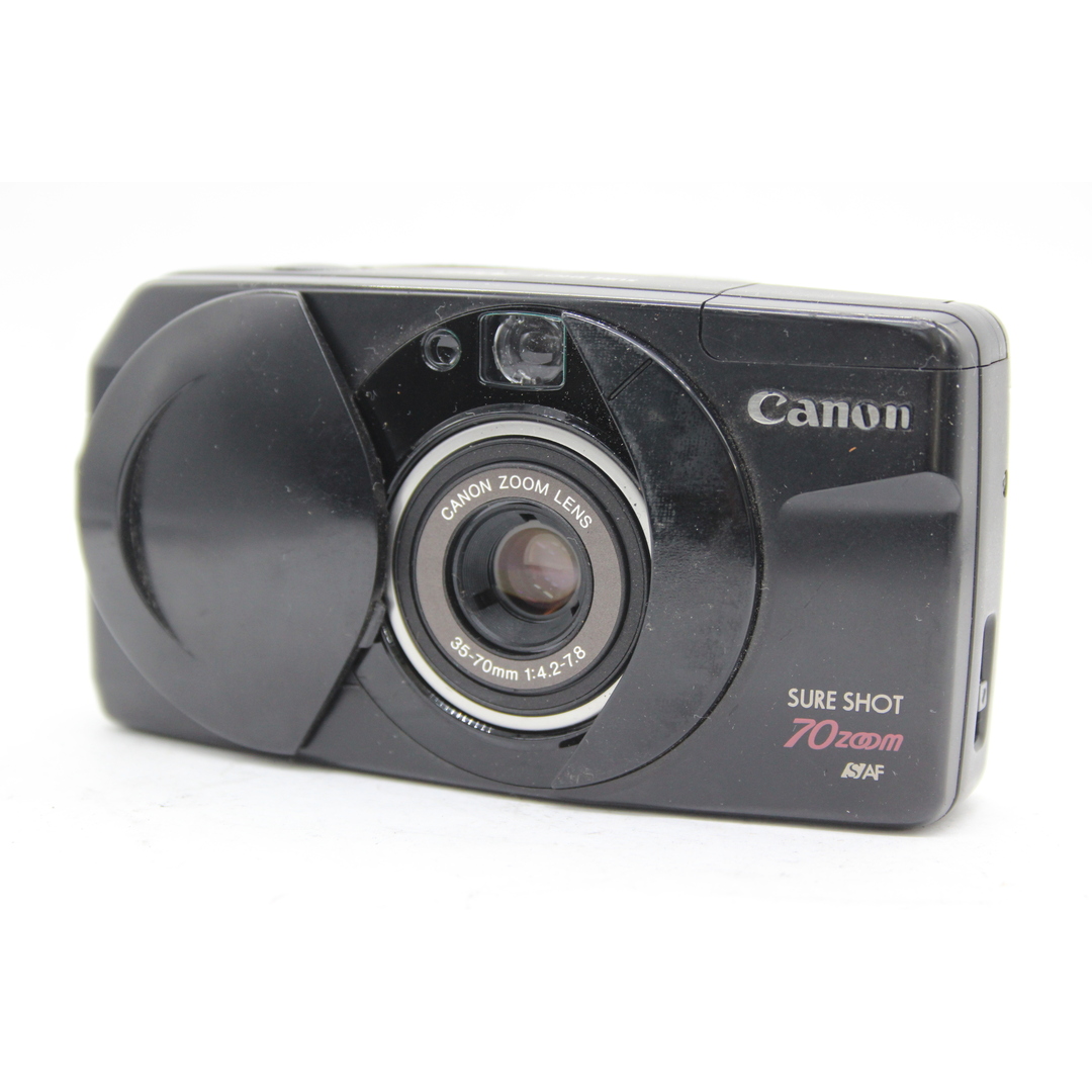コンディション【返品保証】 キャノン Canon SURE SHOT 70 ZOOM ブラック 35-70mm 4.2-7.8 コンパクトカメラ  s5674
