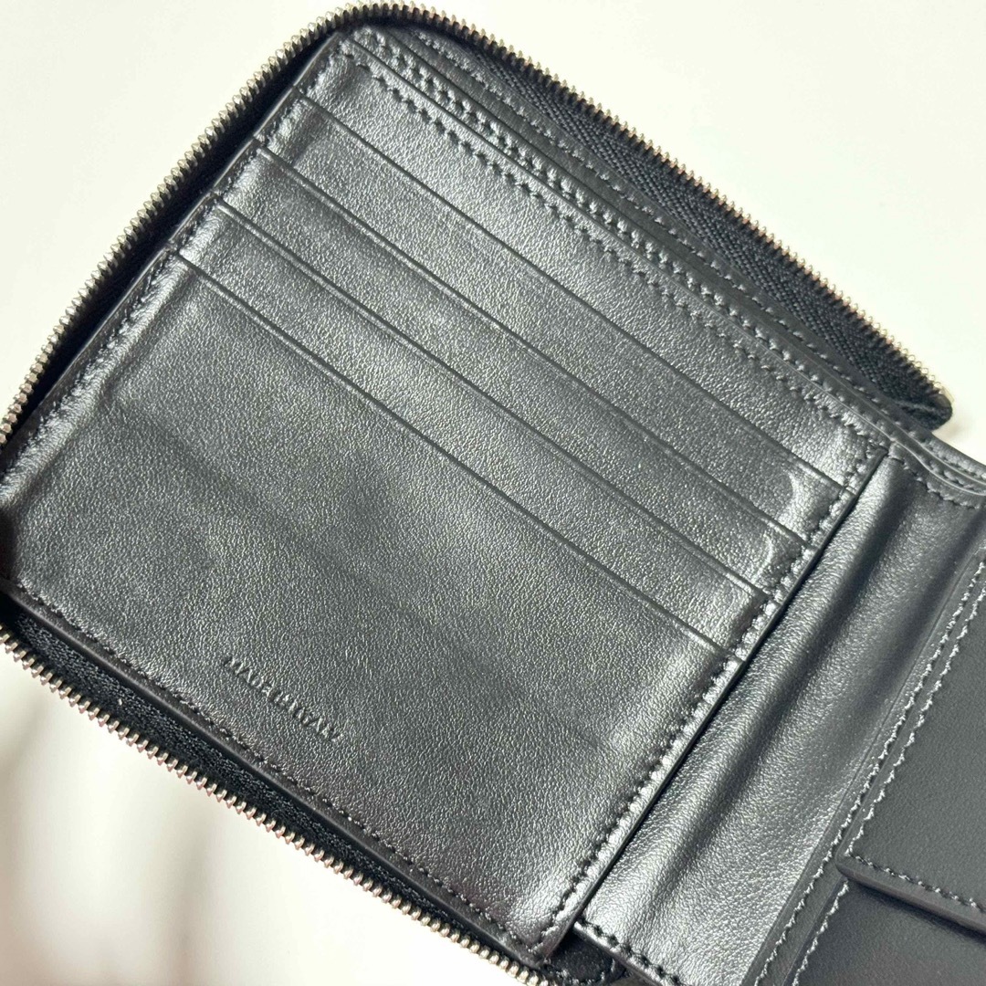 celine(セリーヌ)のセリーヌ グレインドカーフスキン ジップ ド バイフォールド ウォレット 財布 メンズのファッション小物(折り財布)の商品写真