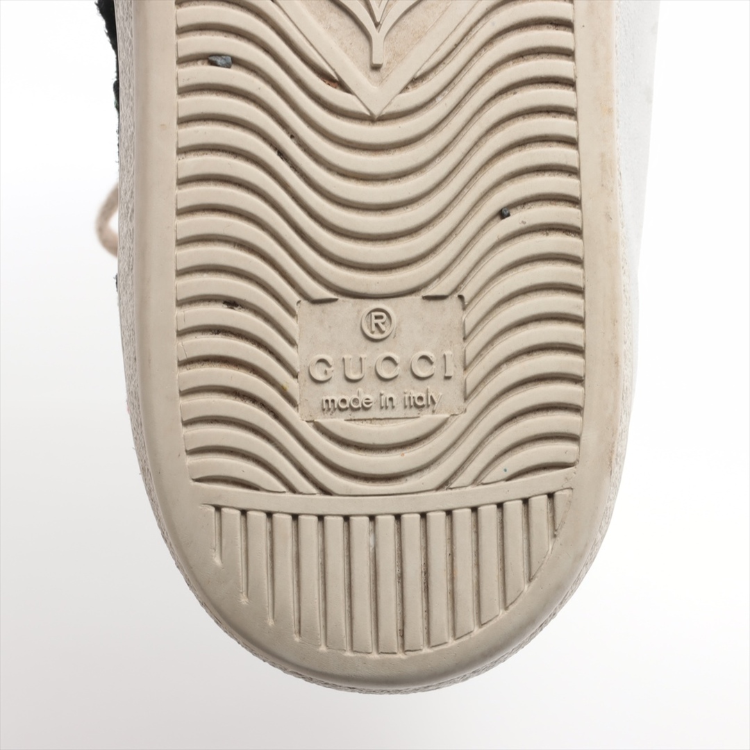 Gucci(グッチ)のグッチ エース レザー 38 1/2 シルバー レディース スニーカー レディースの靴/シューズ(スニーカー)の商品写真