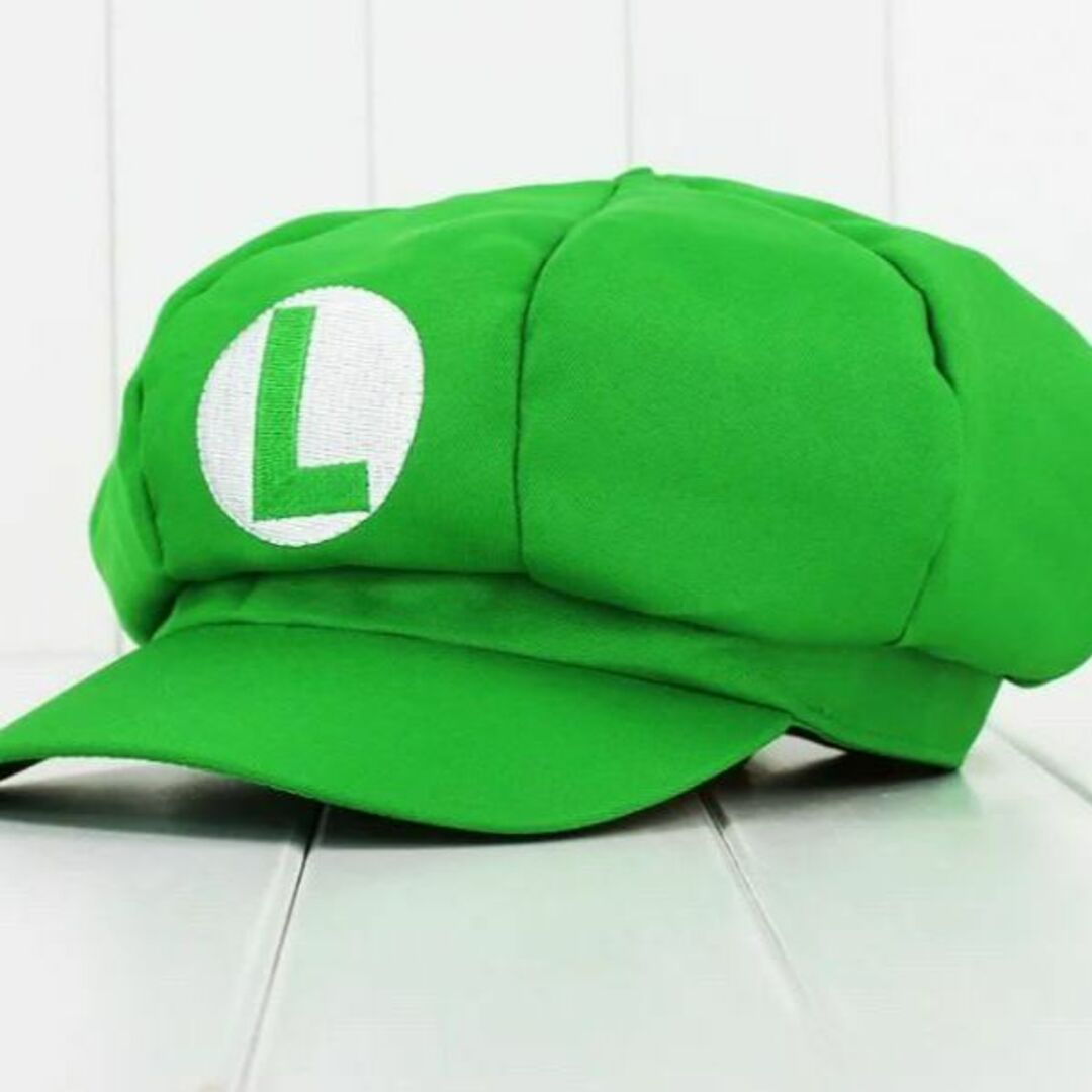 マリオ　ルイージ　帽子　キャップ　大人用　子供用　2個 ユニバa7 エンタメ/ホビーのコスプレ(衣装)の商品写真