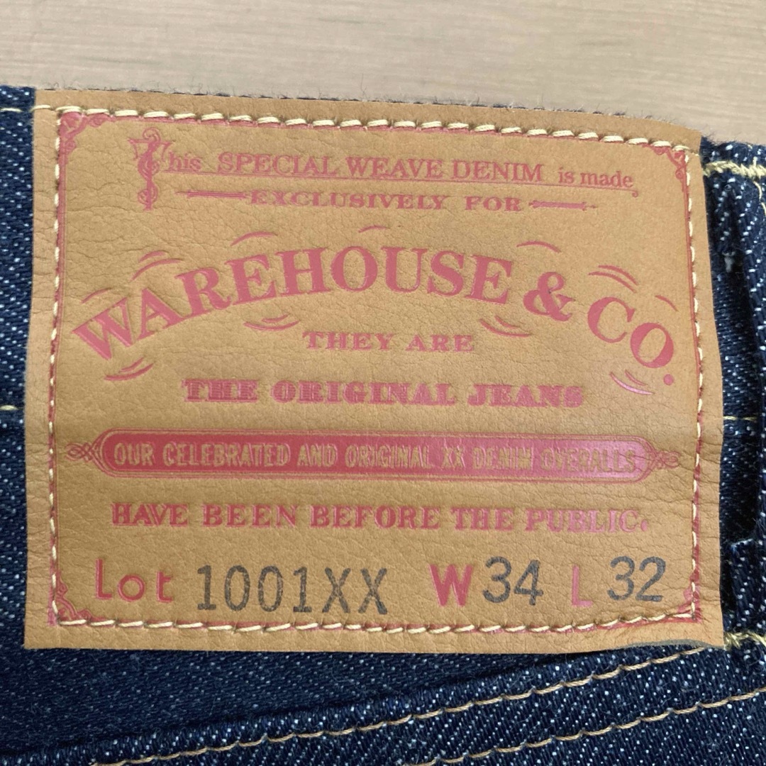 WAREHOUSE(ウエアハウス)の新品未使用リジット　WAREHOUSE LOT1001XX 34-32 SIZE メンズのパンツ(デニム/ジーンズ)の商品写真