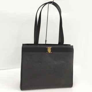 フェラガモ(Ferragamo)のSalvatore Ferragamo ハンドバッグ ヴァラ レザー ブラック(ハンドバッグ)