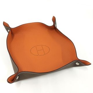 エルメス(Hermes)のHERMES ヴィドポッシュ ミーズエルランス トレー レザー オレンジ系(その他)