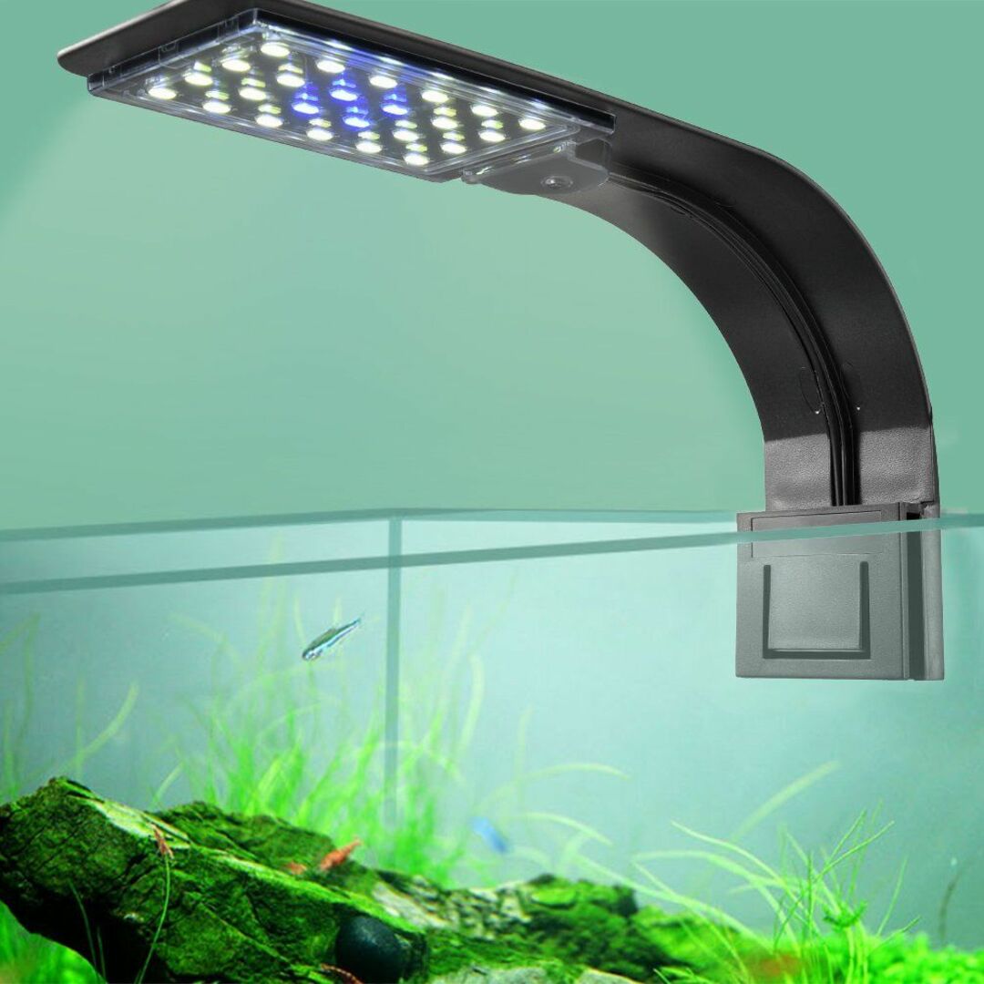 LEDGLE 水槽 ライト LEDアクアリウムライト 小型水槽ランプ 10W 2