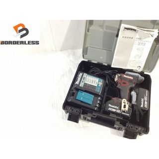 マキタ(Makita)の☆中古品☆makita 18V 充電式インパクトドライバー TD171DGXAR 赤/オーセンティックレッド バッテリー2個(6.0Ah) 充電器 ケース付 84248(工具)