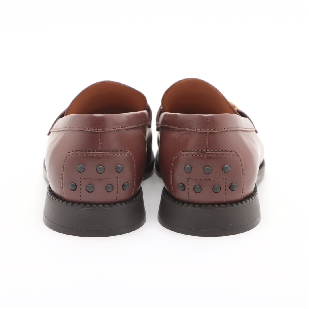 TOD'S(トッズ)のトッズ ケイト レザー 38 1/2 ブラウン レディース ローファー レディースの靴/シューズ(ローファー/革靴)の商品写真