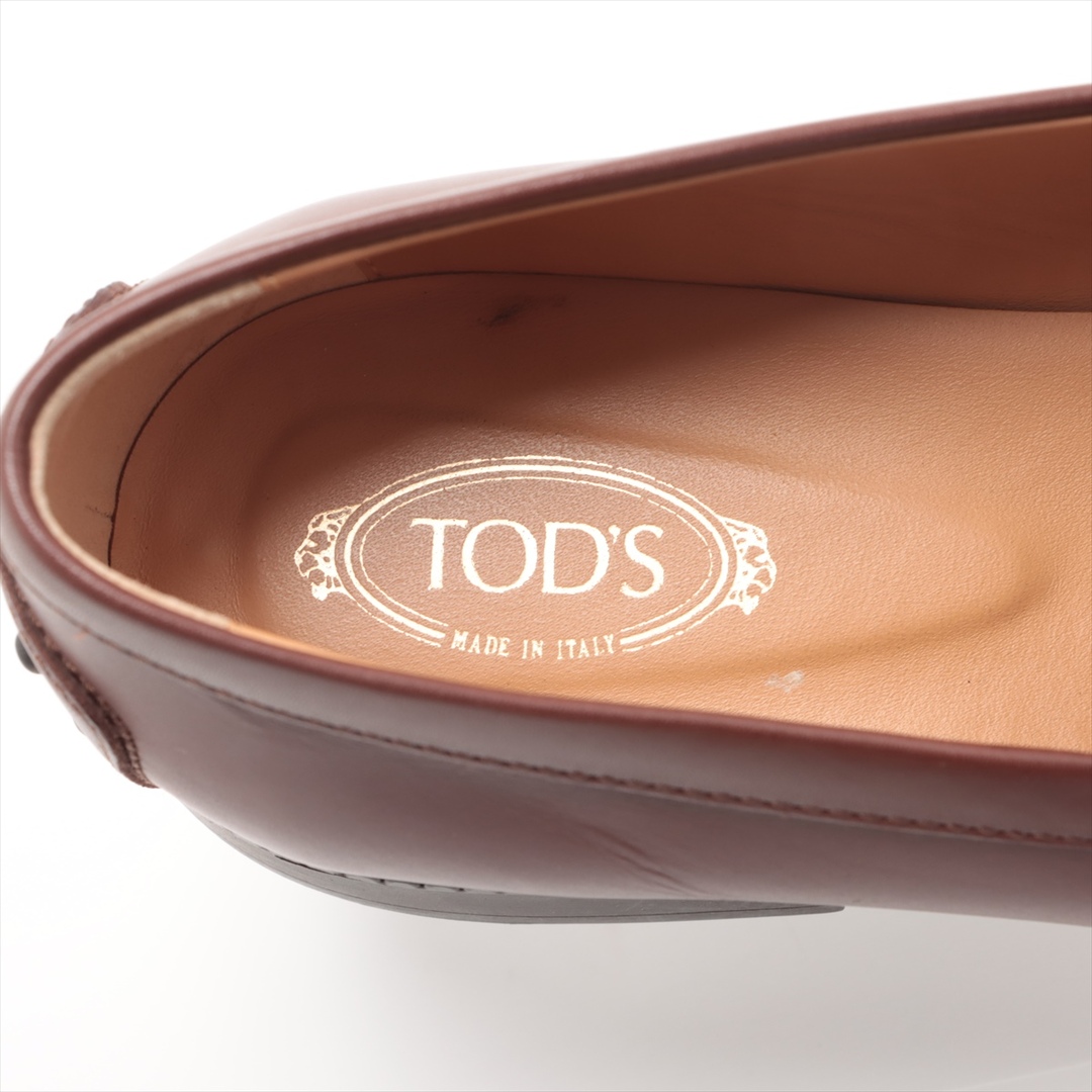 TOD'S(トッズ)のトッズ ケイト レザー 38 1/2 ブラウン レディース ローファー レディースの靴/シューズ(ローファー/革靴)の商品写真