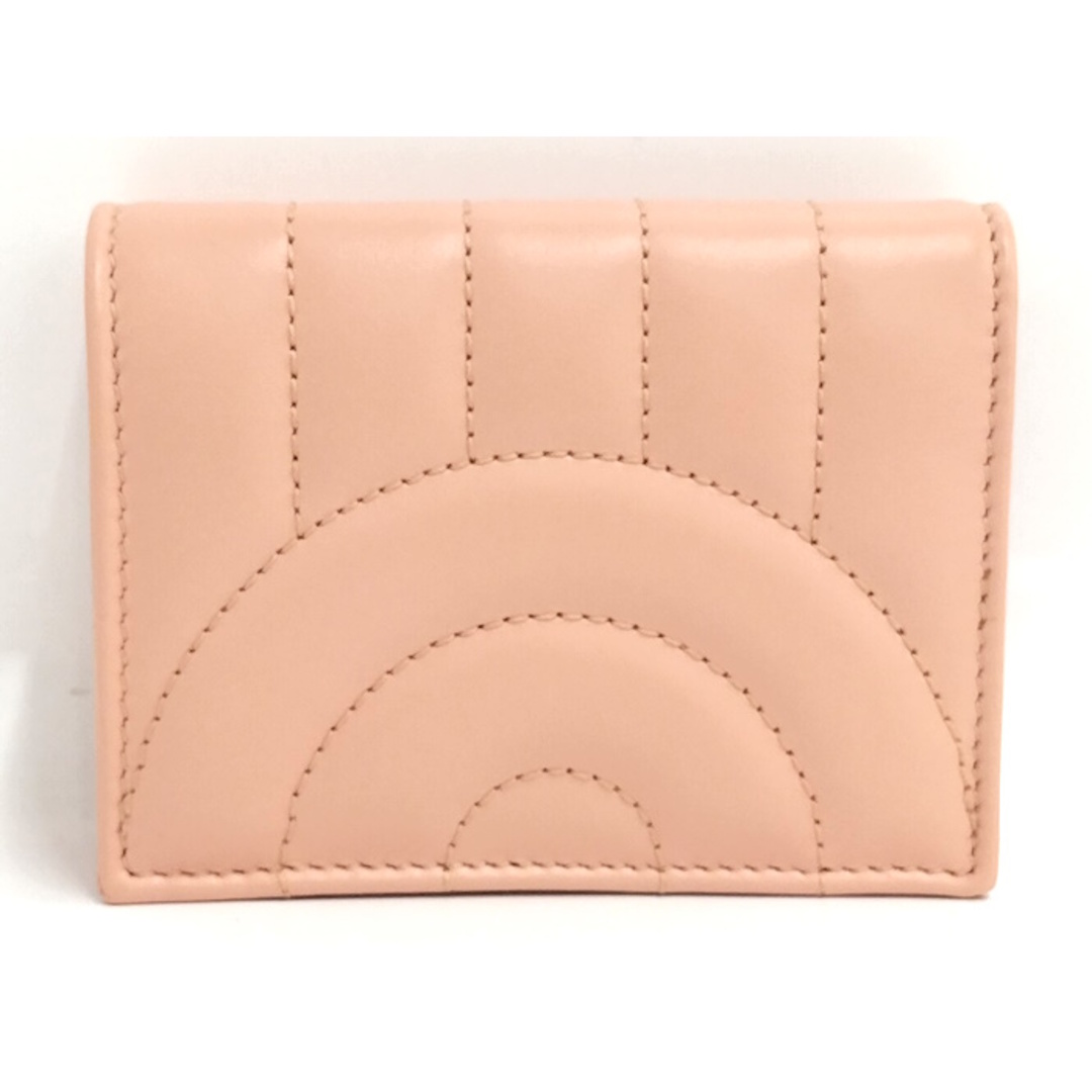 GUCCI - GUCCI 二つ折り財布 GGマーモント レザー サーモン GUCCI - GUCCI 二つ折り財布 GGマーモント レザー サーモン