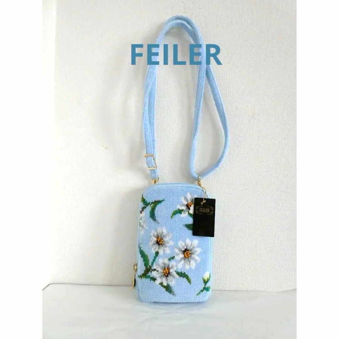 FEILER(フェイラー)のSALE💞フェイラー💞スマホショルダー  ホワイトマーガレット 新品♬ レディースのバッグ(ショルダーバッグ)の商品写真