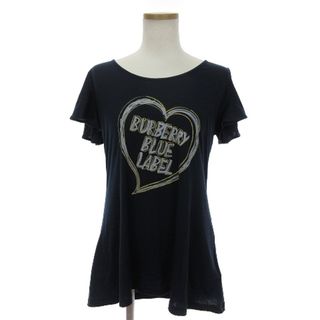 バーバリーブルーレーベル(BURBERRY BLUE LABEL)のバーバリーブルーレーベル 美品 Ｔシャツ 半袖  紺 M位 ■GY14(Tシャツ(半袖/袖なし))