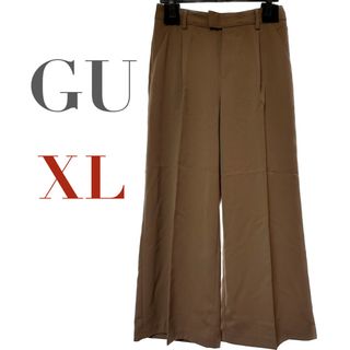 ジーユー(GU)の【最終価格/美品】GU ワイドパンツ　タックワイドパンツ　パンツ(カジュアルパンツ)