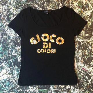 エポカ(EPOCA)の【美品】エポカ-EPOCA-ロゴデザインカットソー サイズM(Tシャツ(半袖/袖なし))