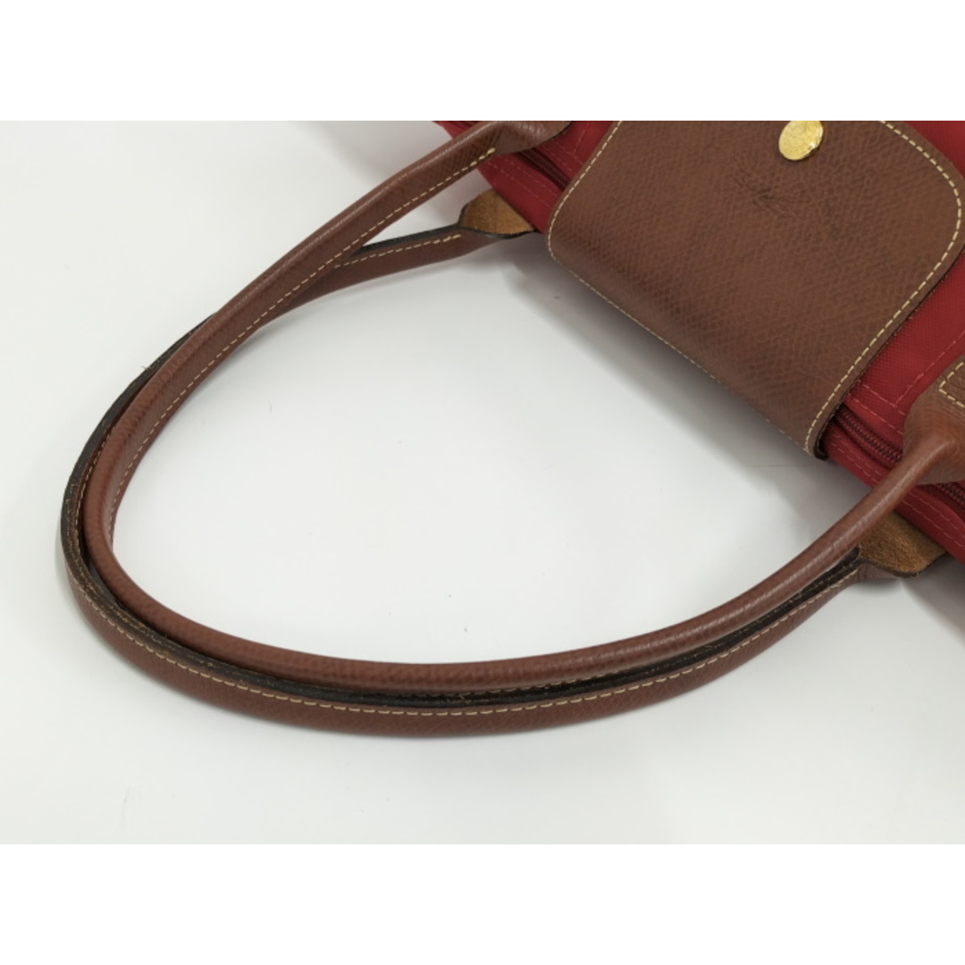 LONGCHAMP(ロンシャン)のLONGCHAMP 折り畳み トートバッグ ナイロン レッド レディースのバッグ(トートバッグ)の商品写真