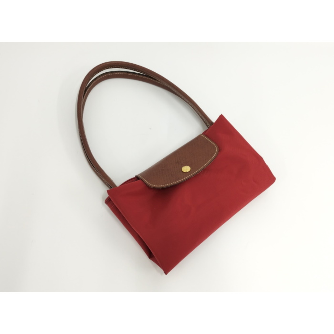 LONGCHAMP(ロンシャン)のLONGCHAMP 折り畳み トートバッグ ナイロン レッド レディースのバッグ(トートバッグ)の商品写真