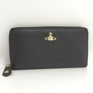 ヴィヴィアンウエストウッド(Vivienne Westwood)のVivienne Westwood ラウンドファスナー 長財布 レザー ブラック(財布)