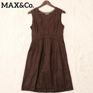 【美品】MAX&Co. マックスアンドコー Ｍ ノースリーブ ワンピース 花柄