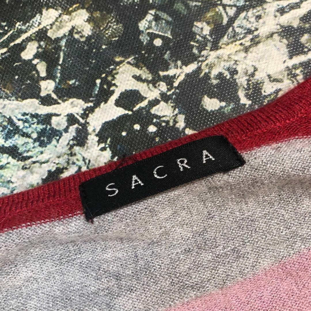 SACRA(サクラ)の【美品】サクラ-SACRA-マルチボーダーニット サイズM レディースのトップス(ニット/セーター)の商品写真