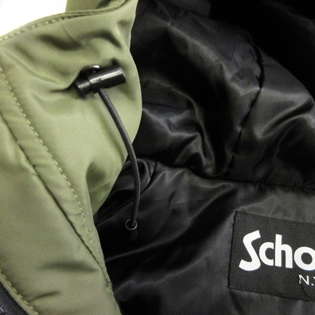 schott(ショット)のショット モッズコート ミリタリー ジャケット 中綿 フード ワッペン 緑 メンズのジャケット/アウター(モッズコート)の商品写真