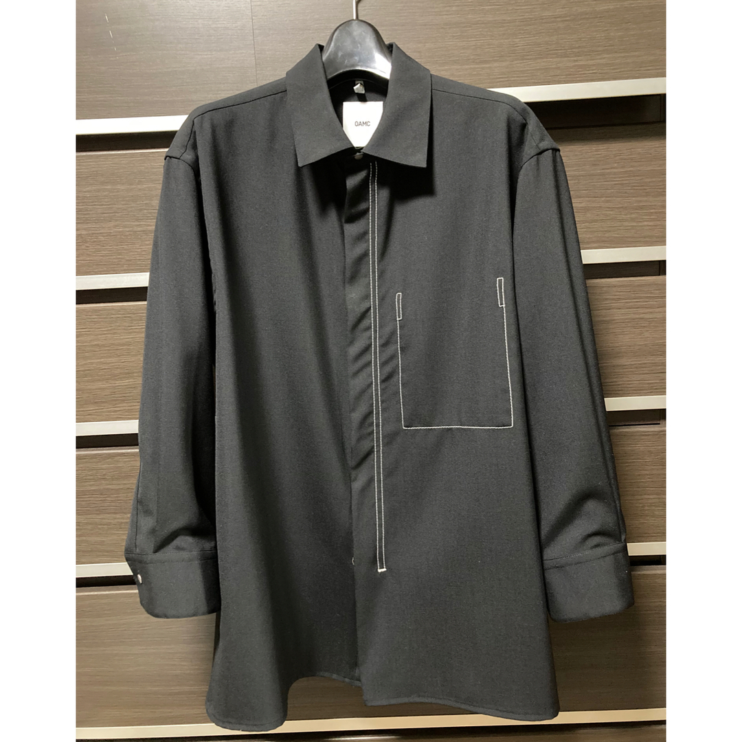 トップスOAMC IAN SHIRT 黒 ウール S