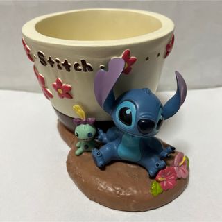 スティッチ(STITCH)の【希少】ディズニー スティッチプランター スティッチ植木鉢 スティッチフィギュア(その他)