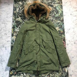 アルファインダストリーズ(ALPHA INDUSTRIES)の【美品】アルファインダストリー-ALPHA-ファーフーディモッズコート(モッズコート)