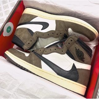 ナイキ(NIKE)のTravis Scott  トラヴィス・スコット  ナイキ エアジョーダン1 (スニーカー)