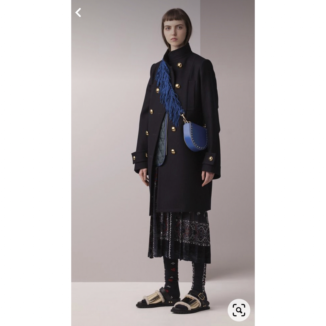 ウエスト総丈sacai 20AW ペイズリー柄 プリーツ ラップスカート ロング ...