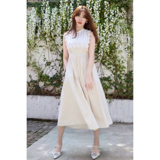 ハーリップトゥ(Her lip to)のGrace Cotton-Blend Long Dress(ロングワンピース/マキシワンピース)