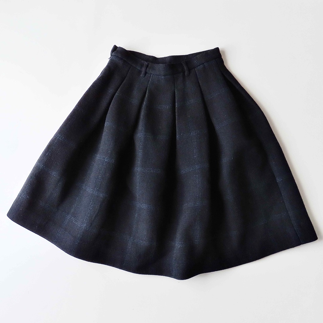 45rpm(フォーティーファイブアールピーエム)の美品 45R UNWASHEDメルトンスカート 3 フォックスブラザーズ生地 レディースのスカート(ひざ丈スカート)の商品写真