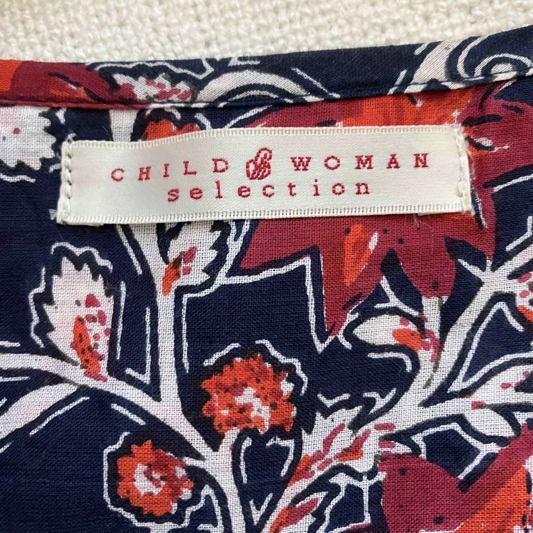 CHILD WOMAN(チャイルドウーマン)の❤️良品❤️チャイルドウーマン　花柄　ロングシャツ　羽織　ロングワンピース レディースのトップス(シャツ/ブラウス(長袖/七分))の商品写真