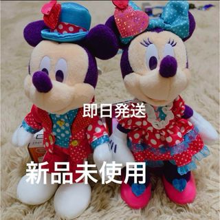 ディズニー(Disney)の【新品未使用】パルパルーザ　2024  ぬいぐるみバッチ　ミッキー　ミニー(キャラクターグッズ)