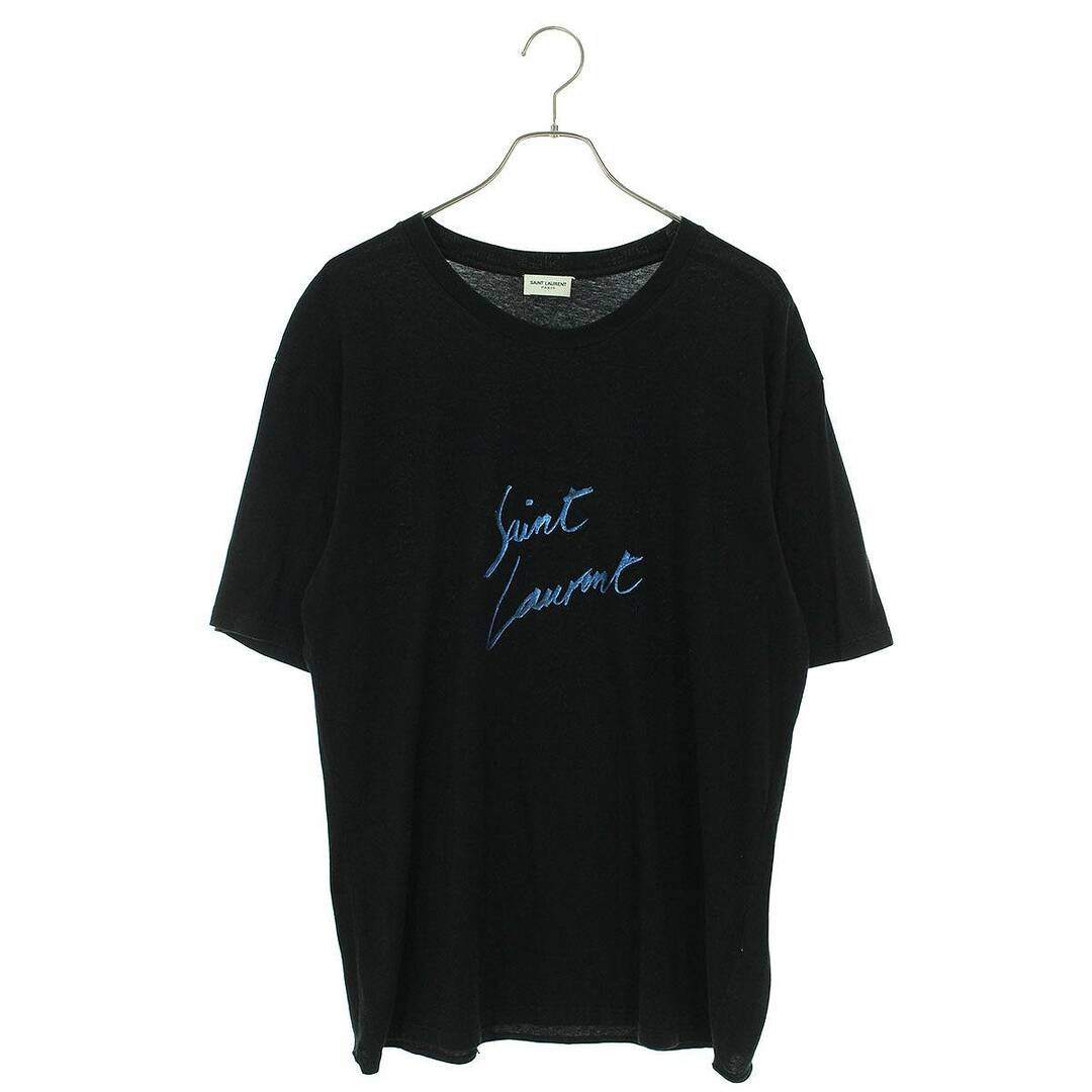 トップスサンローランパリ  480406 YB1GN シグネチャーロゴプリントTシャツ メンズ M