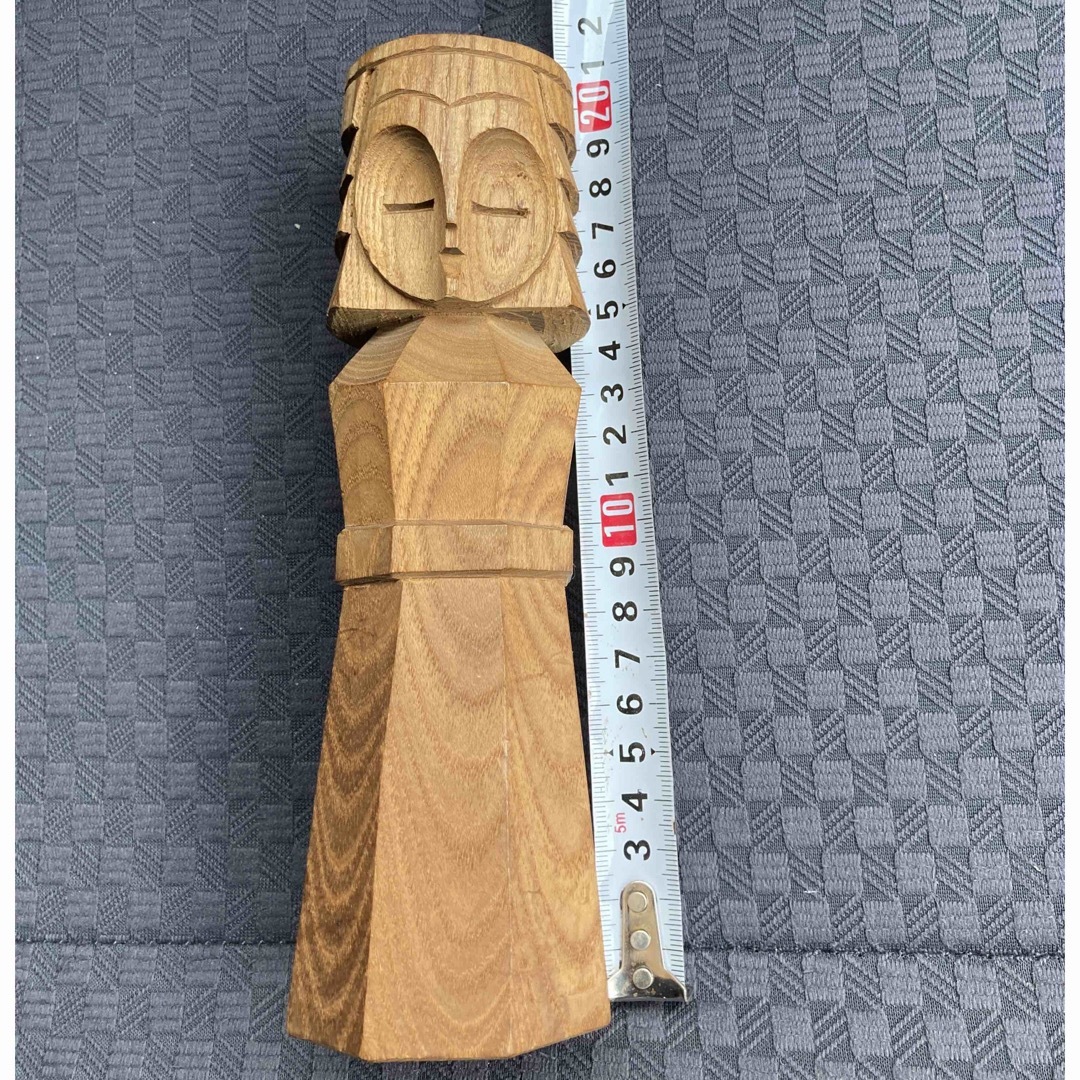木彫り　アイヌ工芸品 エンタメ/ホビーの美術品/アンティーク(彫刻/オブジェ)の商品写真
