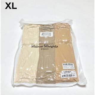 マルタンマルジェラ(Maison Martin Margiela)の新品 XL 22aw マルジェラ パックT Tシャツ ベージュ 4093(Tシャツ/カットソー(半袖/袖なし))