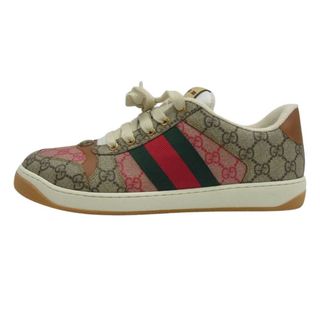 グッチ(Gucci)のGUCCI グッチ スニーカー 722618 Screener スクリーナー GGスプリーム 総柄 ローカット スニーカー マルチカラー系 8【新古品】【未使用】【中古】(スニーカー)