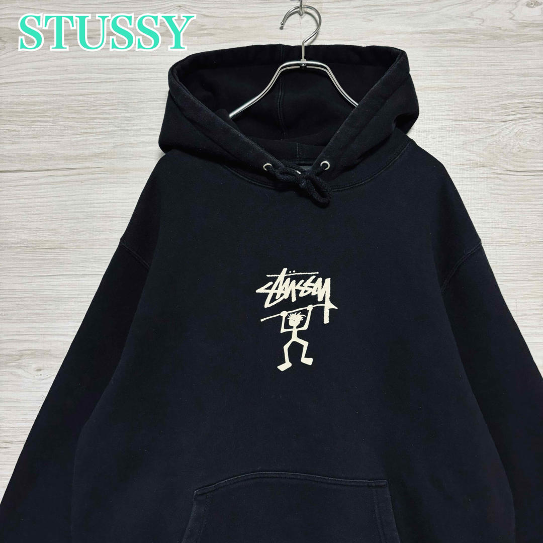 stussy ストゥーシー センターロゴ パーカー